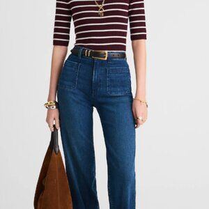 The Emmett Wide-Leg Full Length Jean: Patch Pocket Edition - size 27